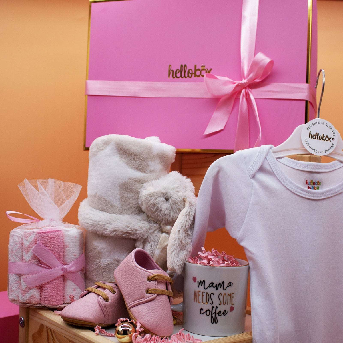 Luxuriöse Geschenkbox für Neugeborene (17 Teile)